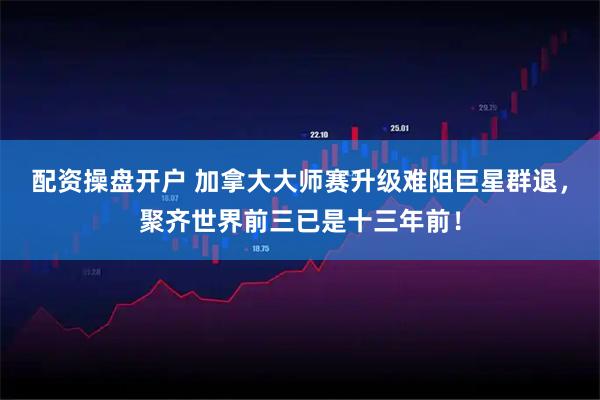 配资操盘开户 加拿大大师赛升级难阻巨星群退，聚齐世界前三已是十三年前！